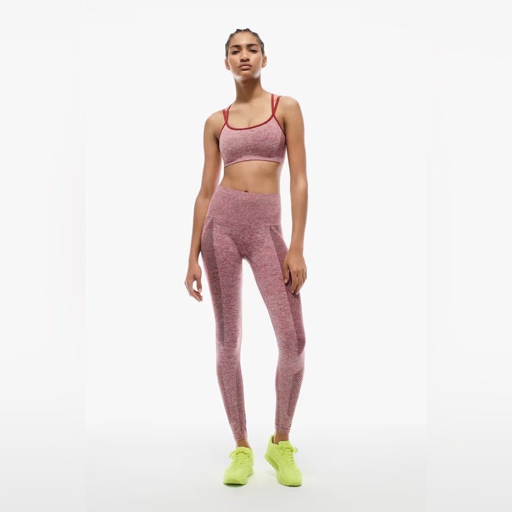 Victoria Beckham X Reebok Racerback Sports Bra in Collegiate Burgundy XS $89